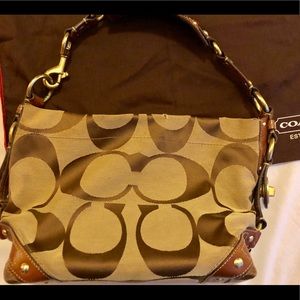 Authentic Coach Monogram Hobo